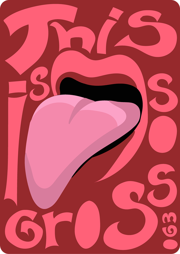 Poster tipográfico 063: This is so gross